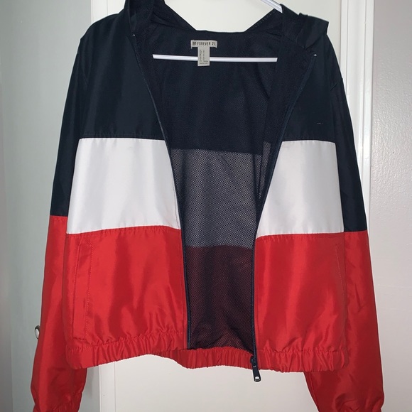 Forever 21 red white and blue jacket - Picture 4 of 7